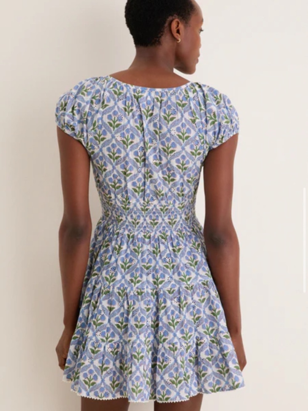 SAYLOR Cornflower Asterid Mini Dress - Picture 3 of 4
